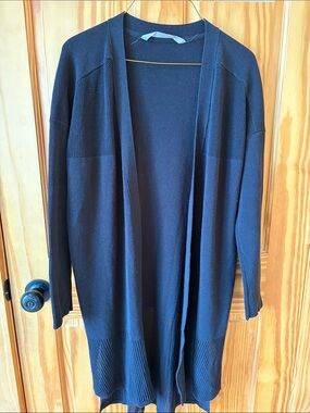 Athleta Black Open-Front Long Cardigan - Size Small